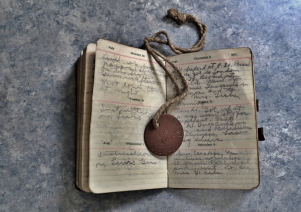 Melville Munro's Diary and Dog-Tag